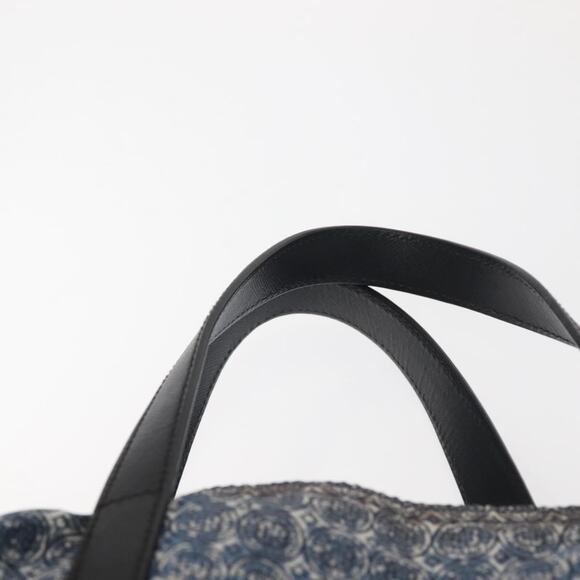 PRADA Tote Bag Nylon Blue Silver - Picture 8 of 12